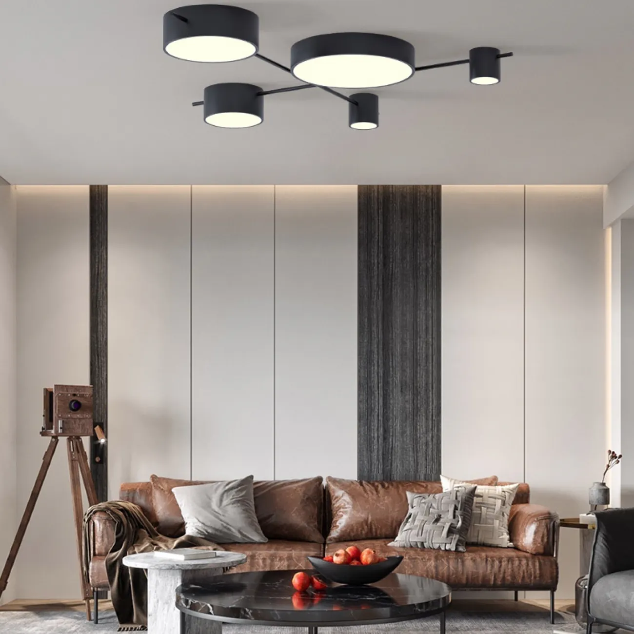 Потолочная люстра CHUTE A Gray от ImperiumLoft