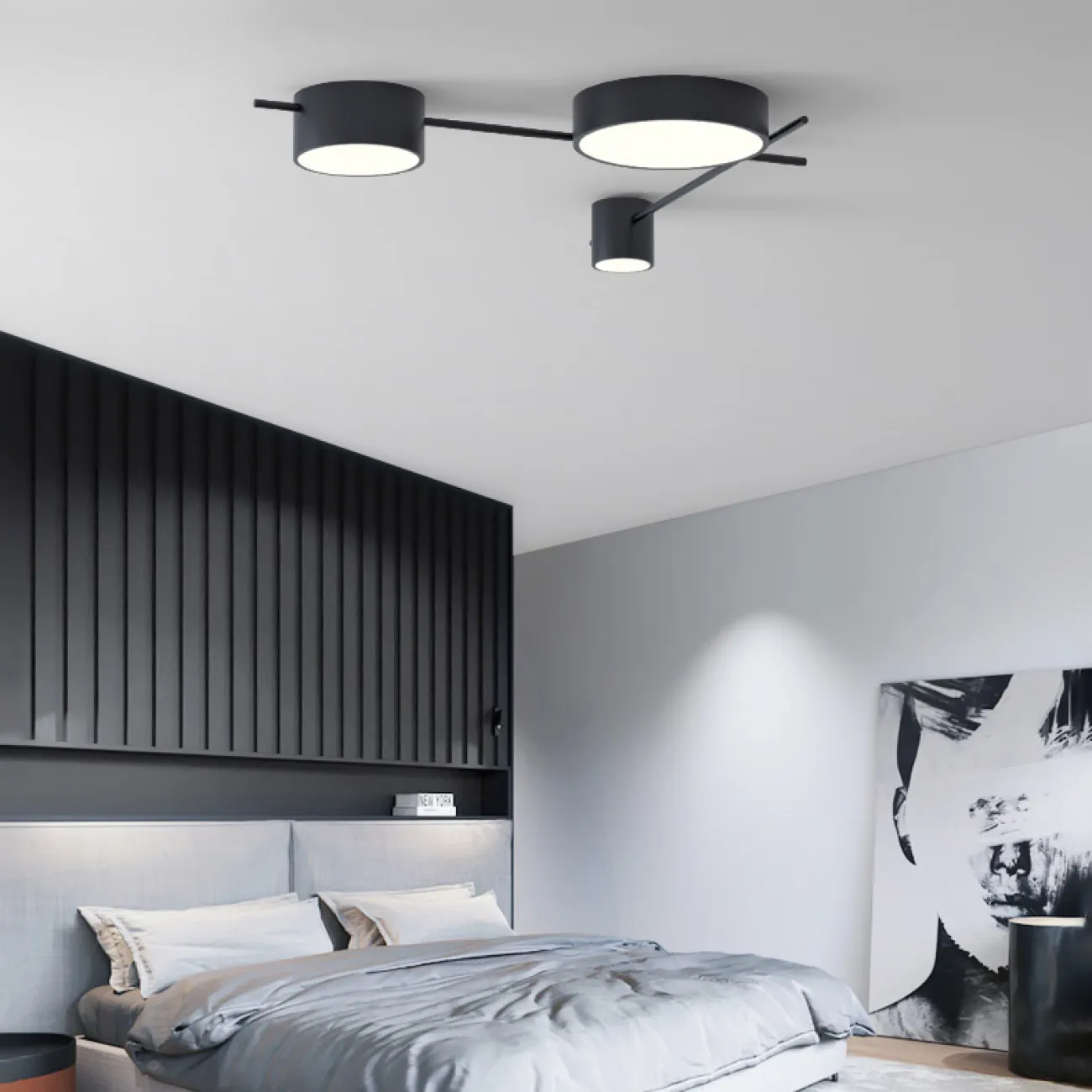 Потолочная люстра CHUTE A Gray от ImperiumLoft