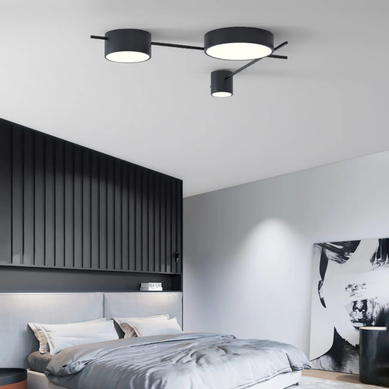 Потолочная люстра CHUTE E Black Gold от ImperiumLoft