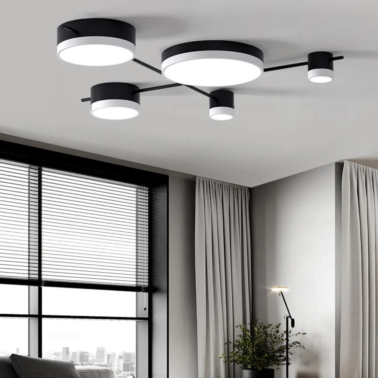 Потолочная люстра CHUTE E Black Gold от ImperiumLoft