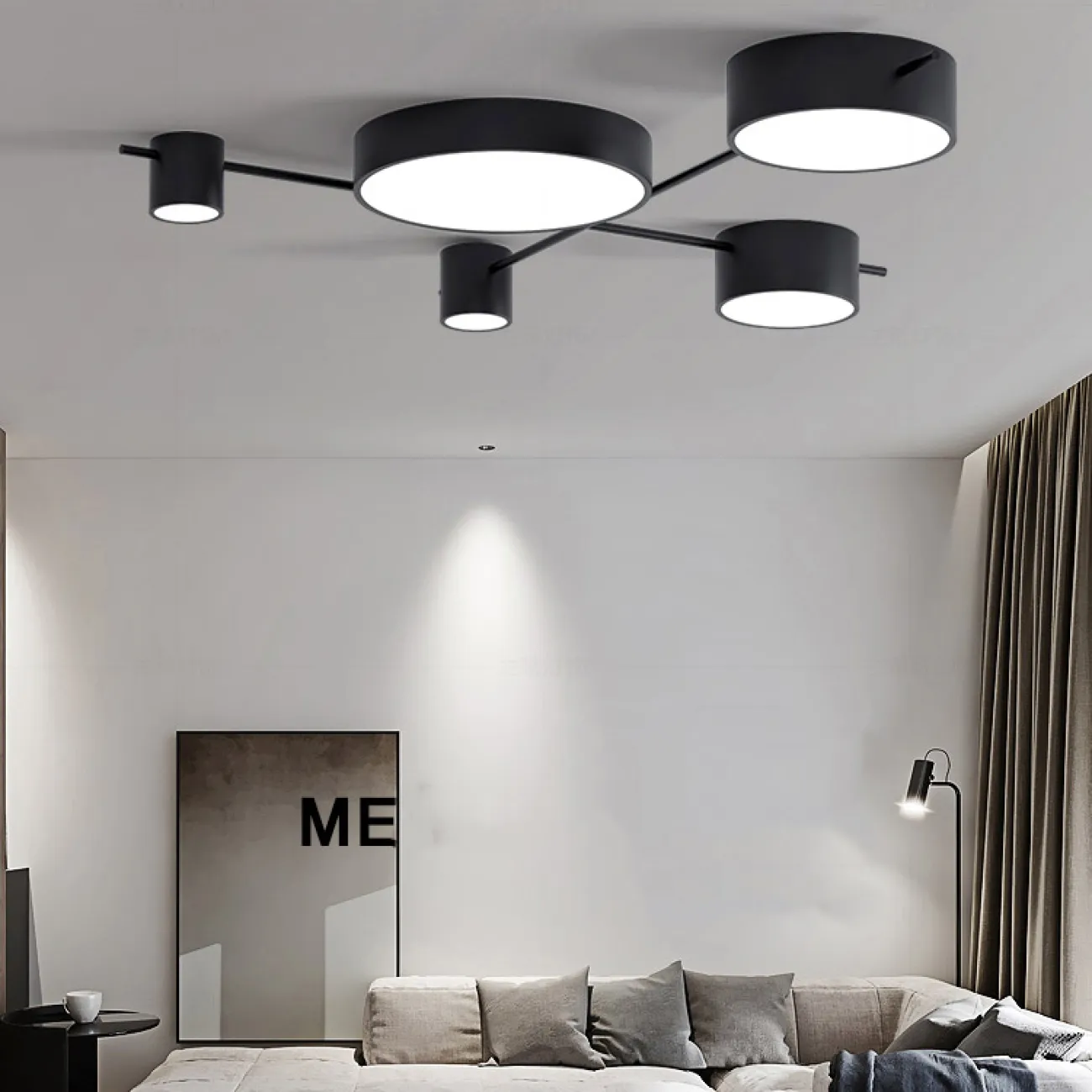 Потолочная люстра CHUTE E Black Gold от ImperiumLoft