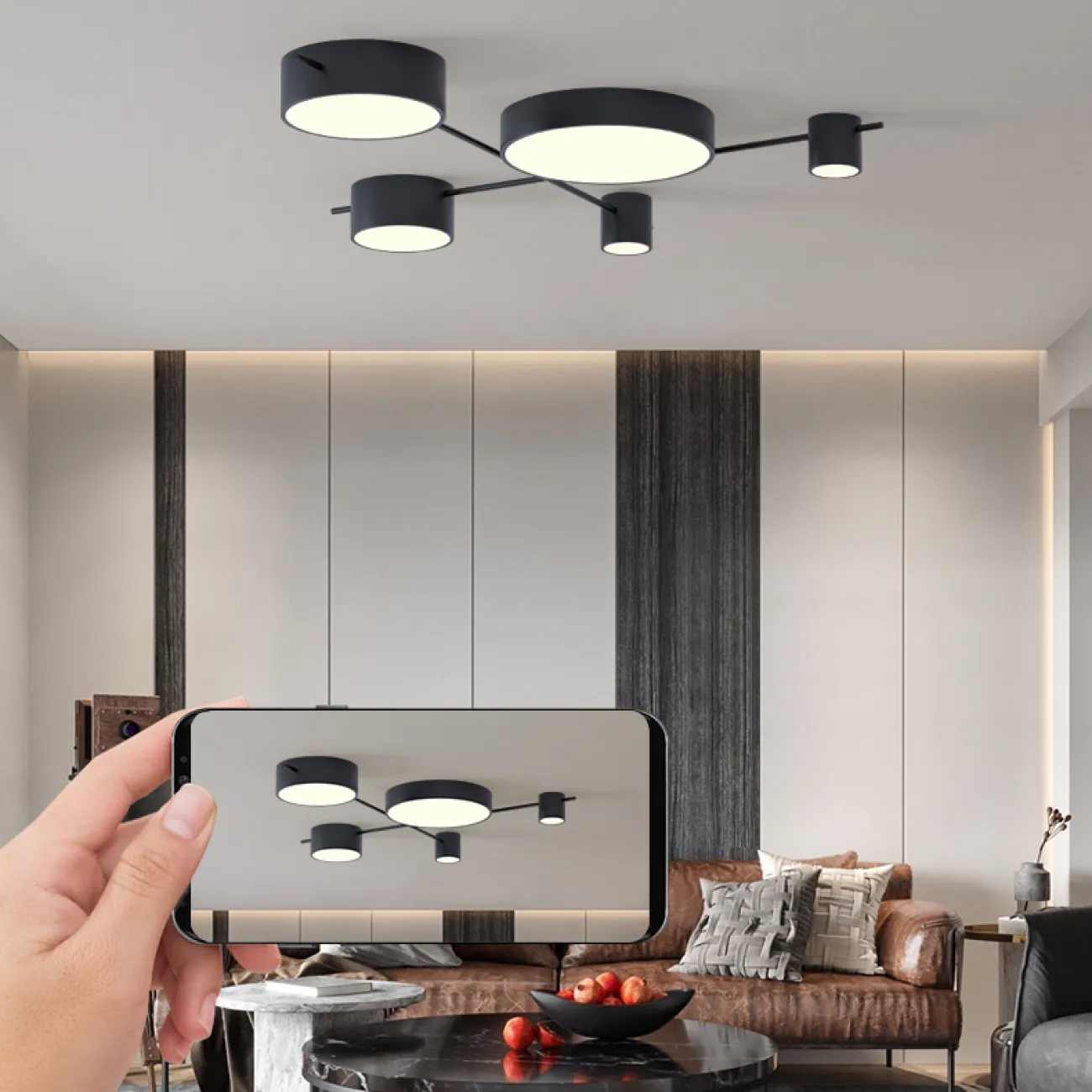 Потолочная люстра CHUTE A Gray от ImperiumLoft