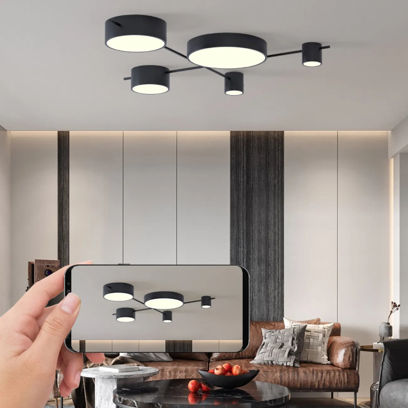 Потолочная люстра CHUTE E Black Gold от ImperiumLoft