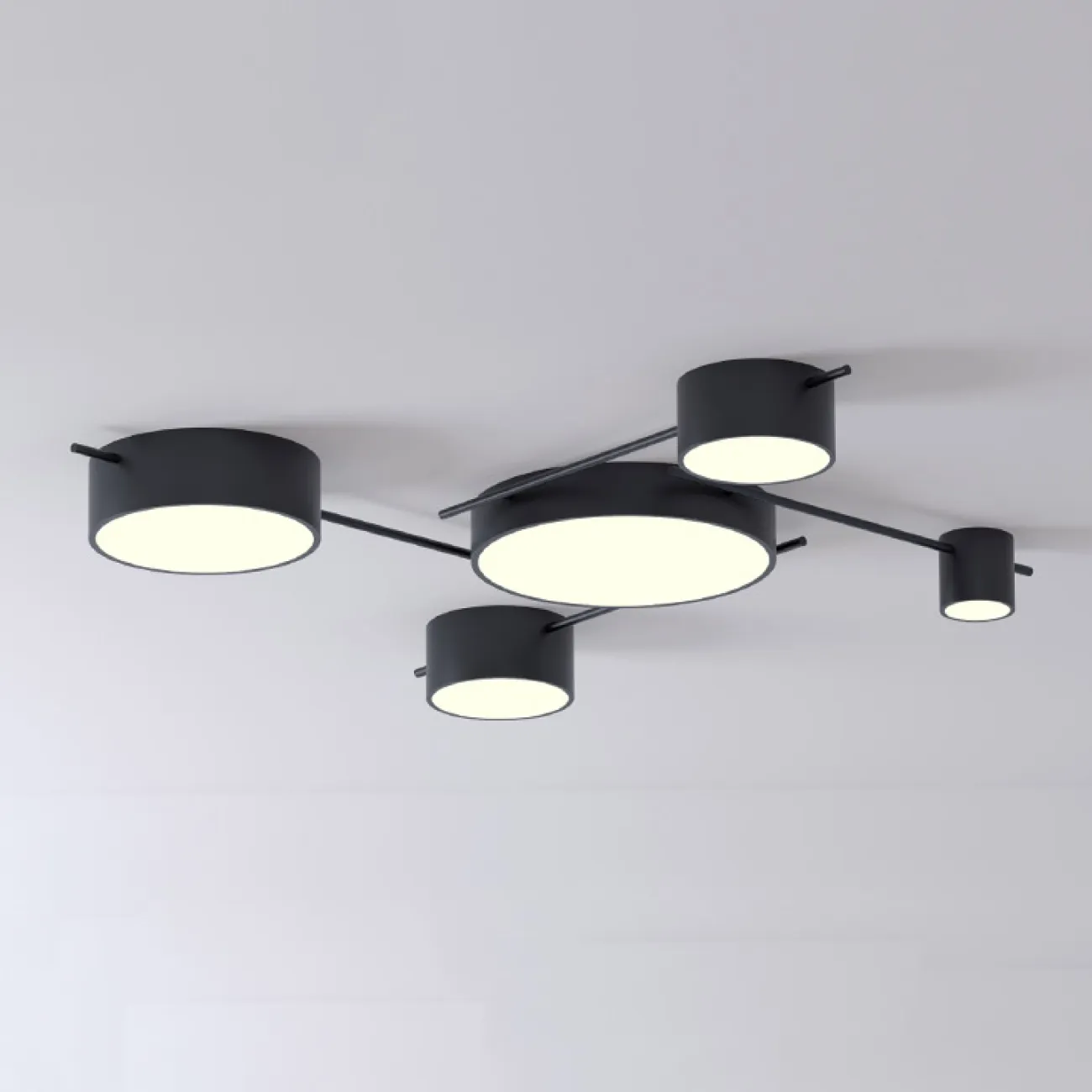 Потолочная люстра CHUTE E Black Gold от ImperiumLoft