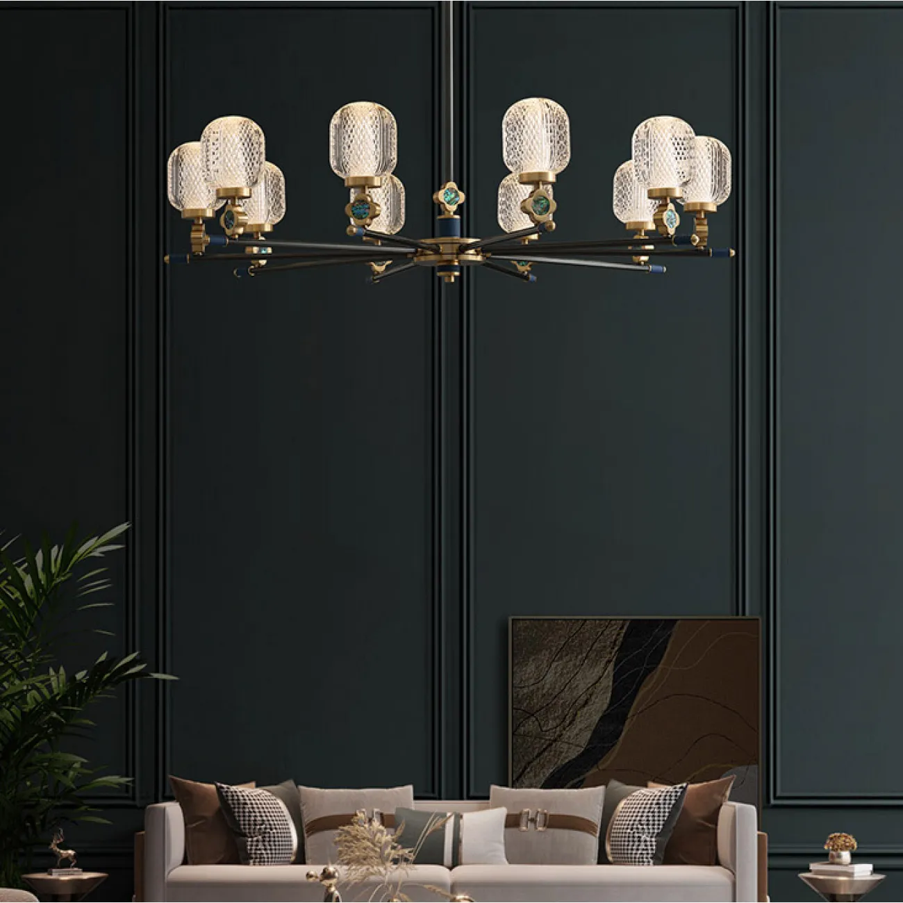 Потолочная люстра LUARA CH B L10 от ImperiumLoft