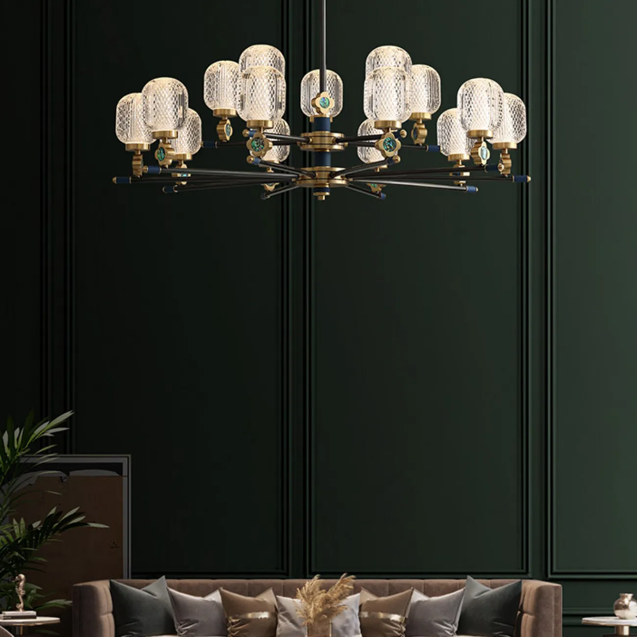 Потолочная люстра LUARA CH B L10 от ImperiumLoft