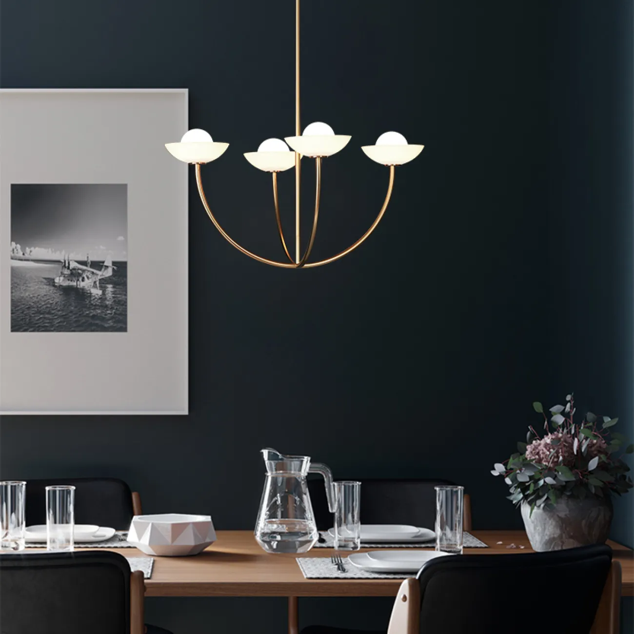 Потолочная люстра INELDA L2 Gold от ImperiumLoft