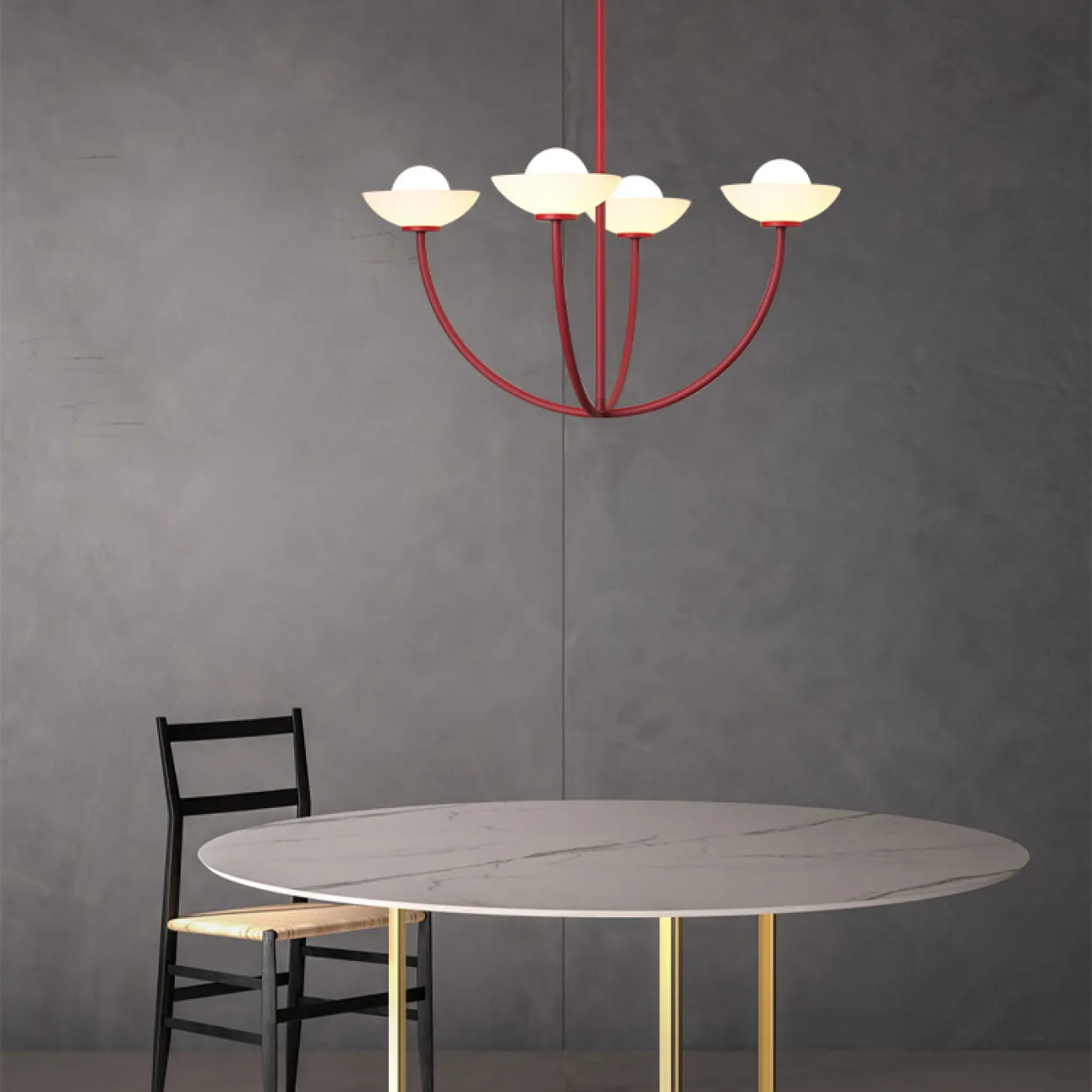 Потолочная люстра INELDA L2 Gold от ImperiumLoft