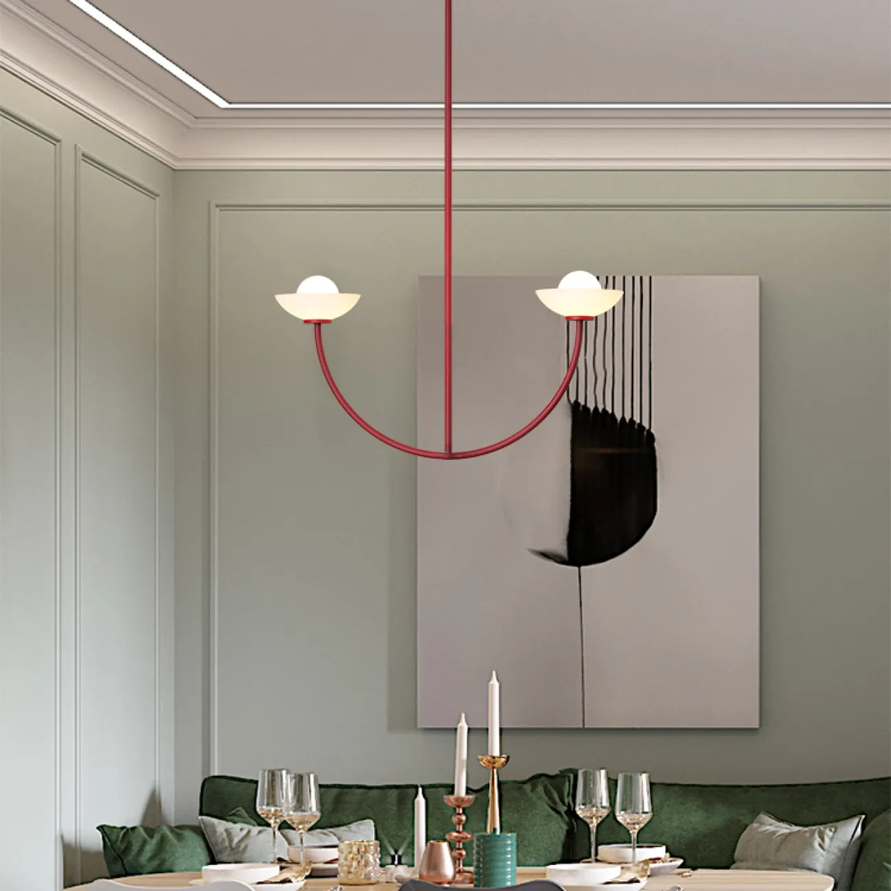 Потолочная люстра INELDA L2 Gold от ImperiumLoft