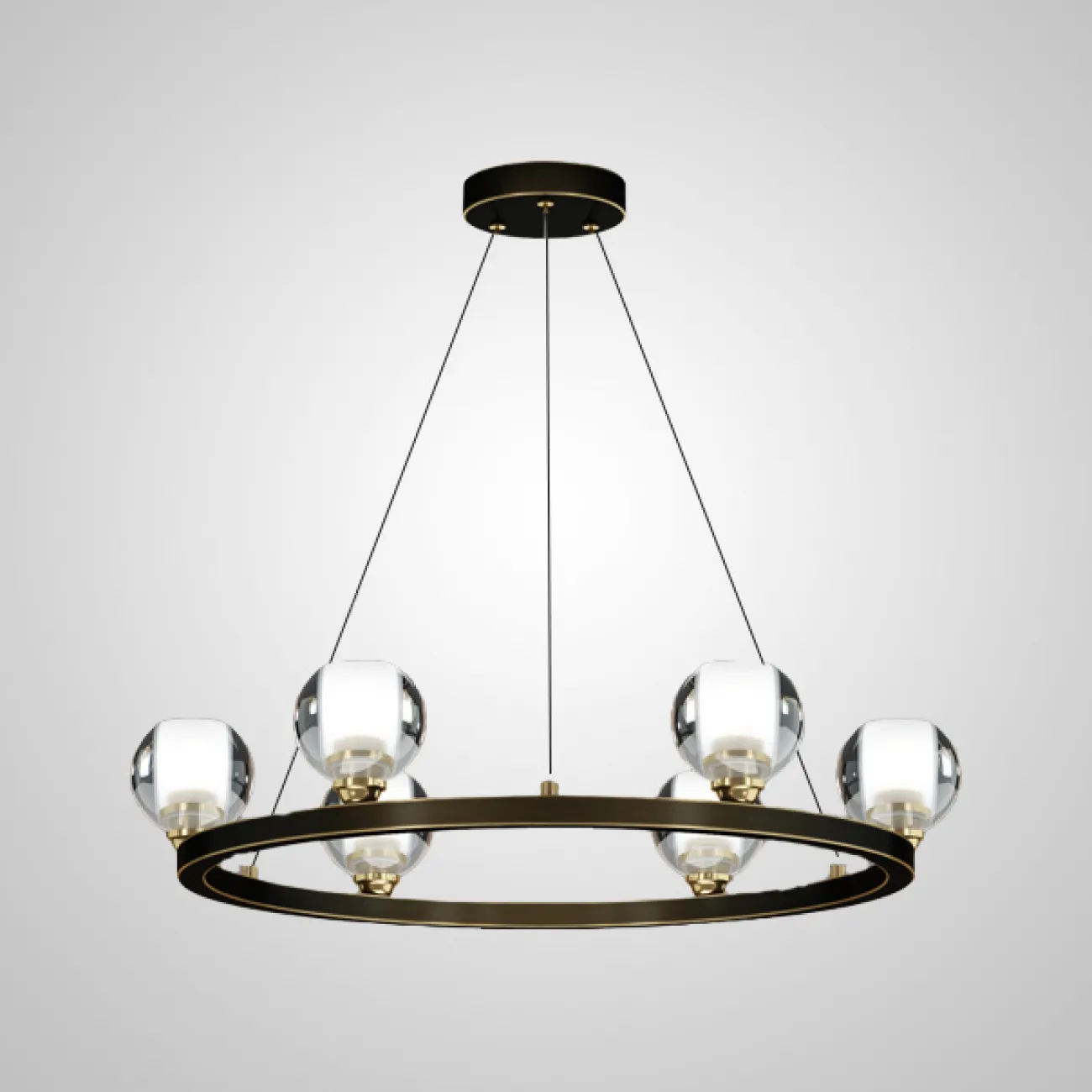 Подвесная люстра ILIANA CH D70 Brass Black от ImperiumLoft