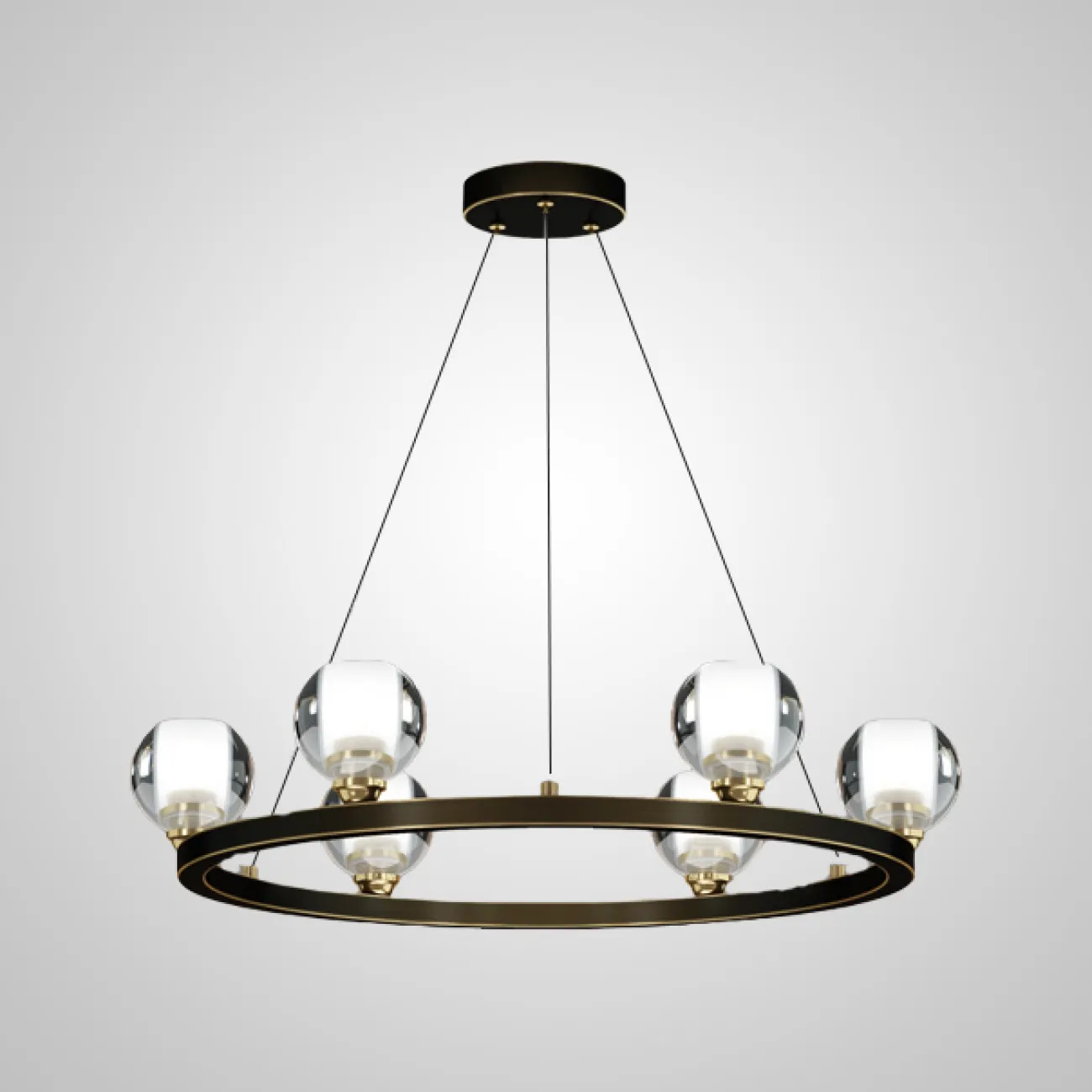 Подвесная люстра ILIANA CH D70 Brass от ImperiumLoft Подвесная люстра ILIANA CH D70 Brass от ImperiumLoft