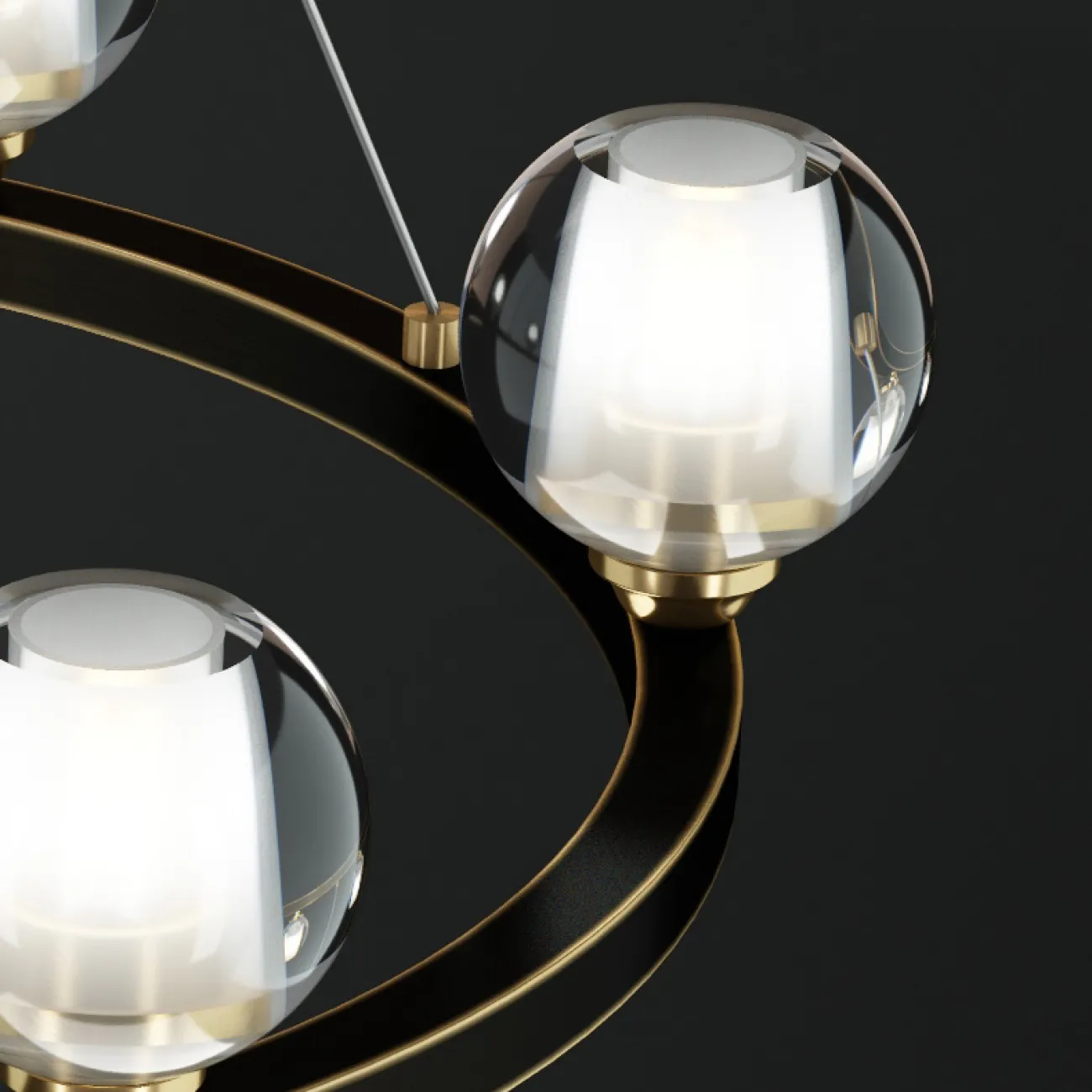 Подвесная люстра ILIANA CH D70 Brass Black от ImperiumLoft