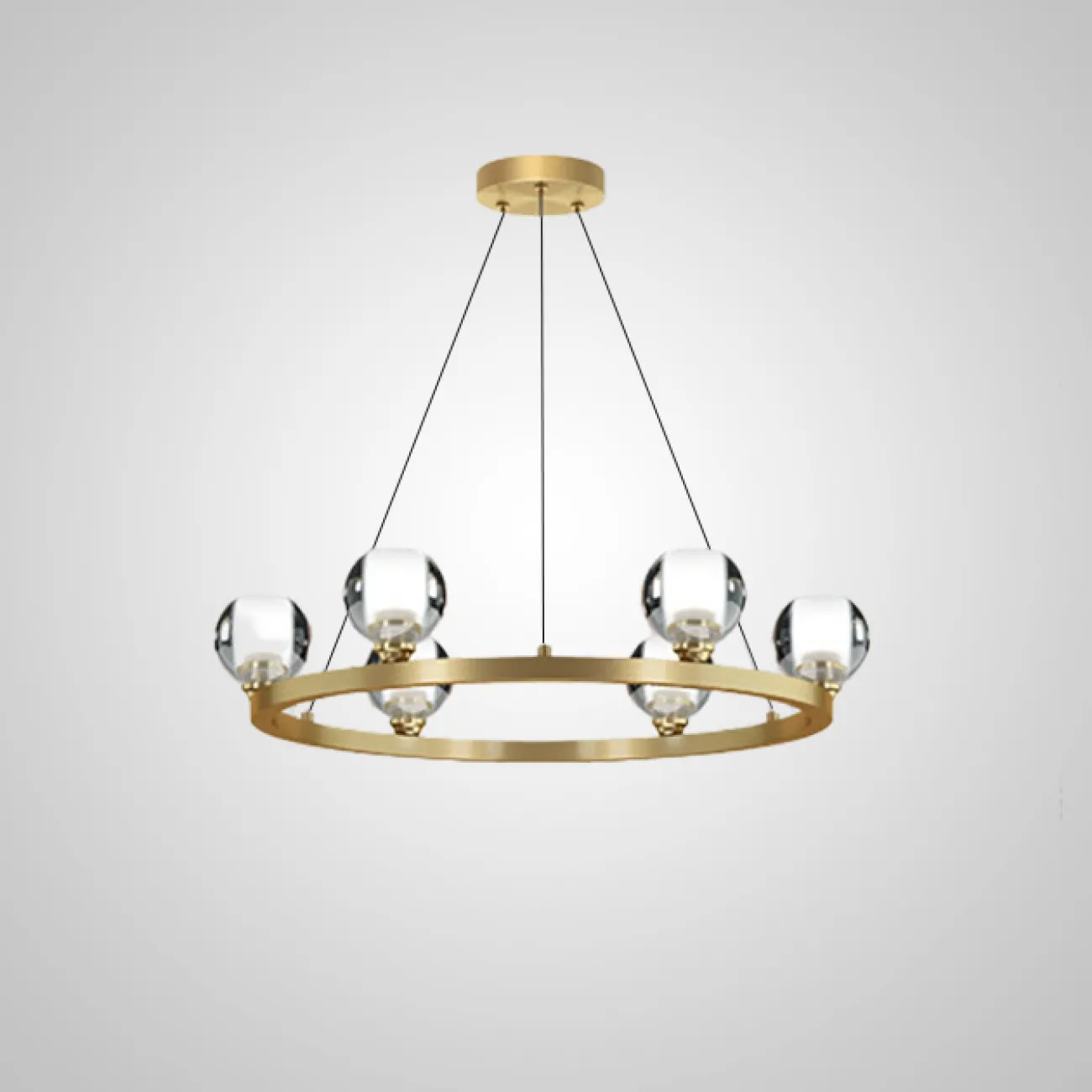 Подвесная люстра ILIANA CH D70 Brass Black от ImperiumLoft