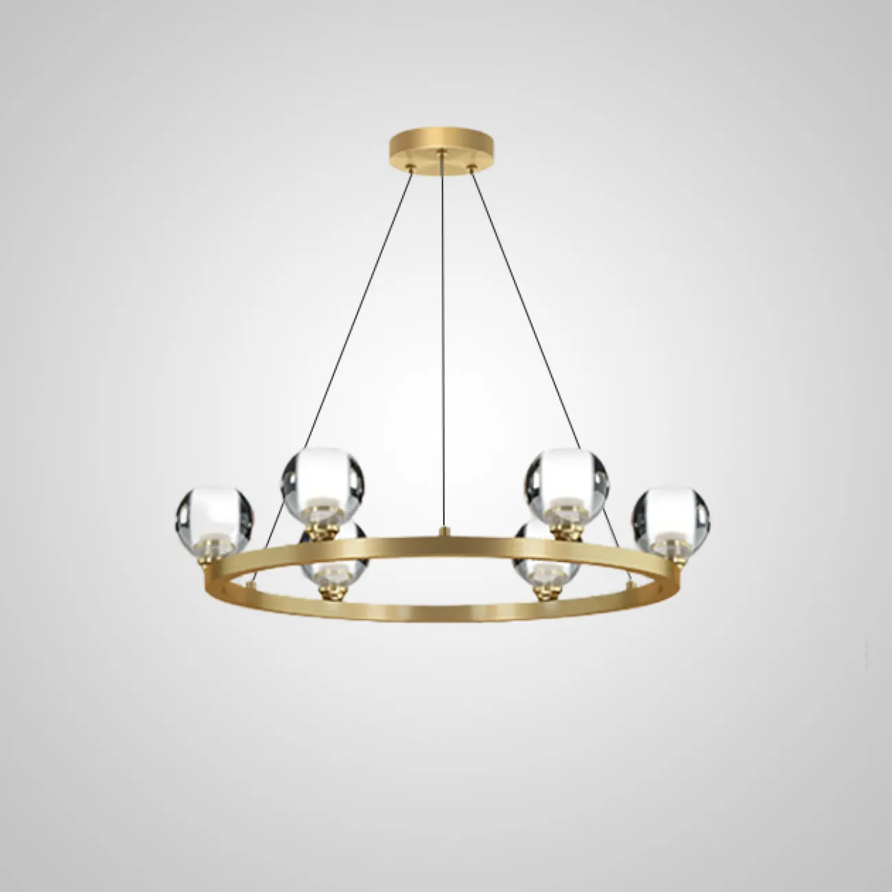 Подвесная люстра ILIANA CH D70 Brass от ImperiumLoft Подвесная люстра ILIANA CH D70 Brass от ImperiumLoft