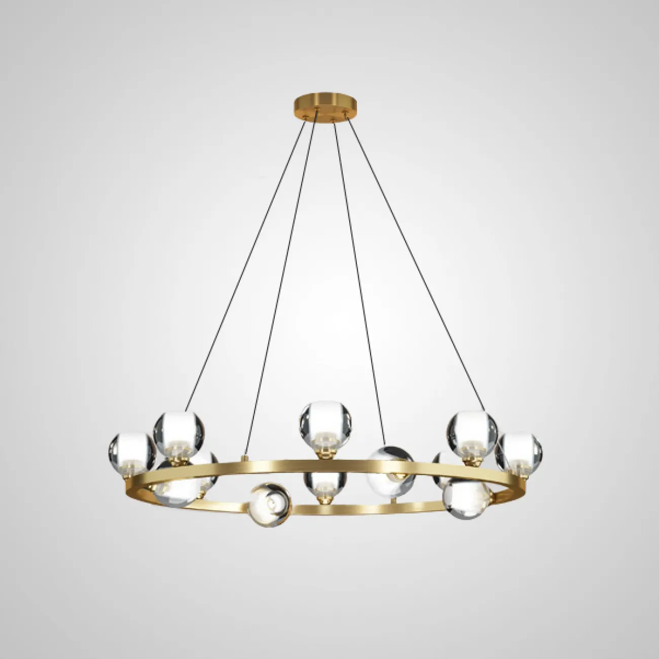 Подвесная люстра ILIANA CH D70 Brass Black от ImperiumLoft