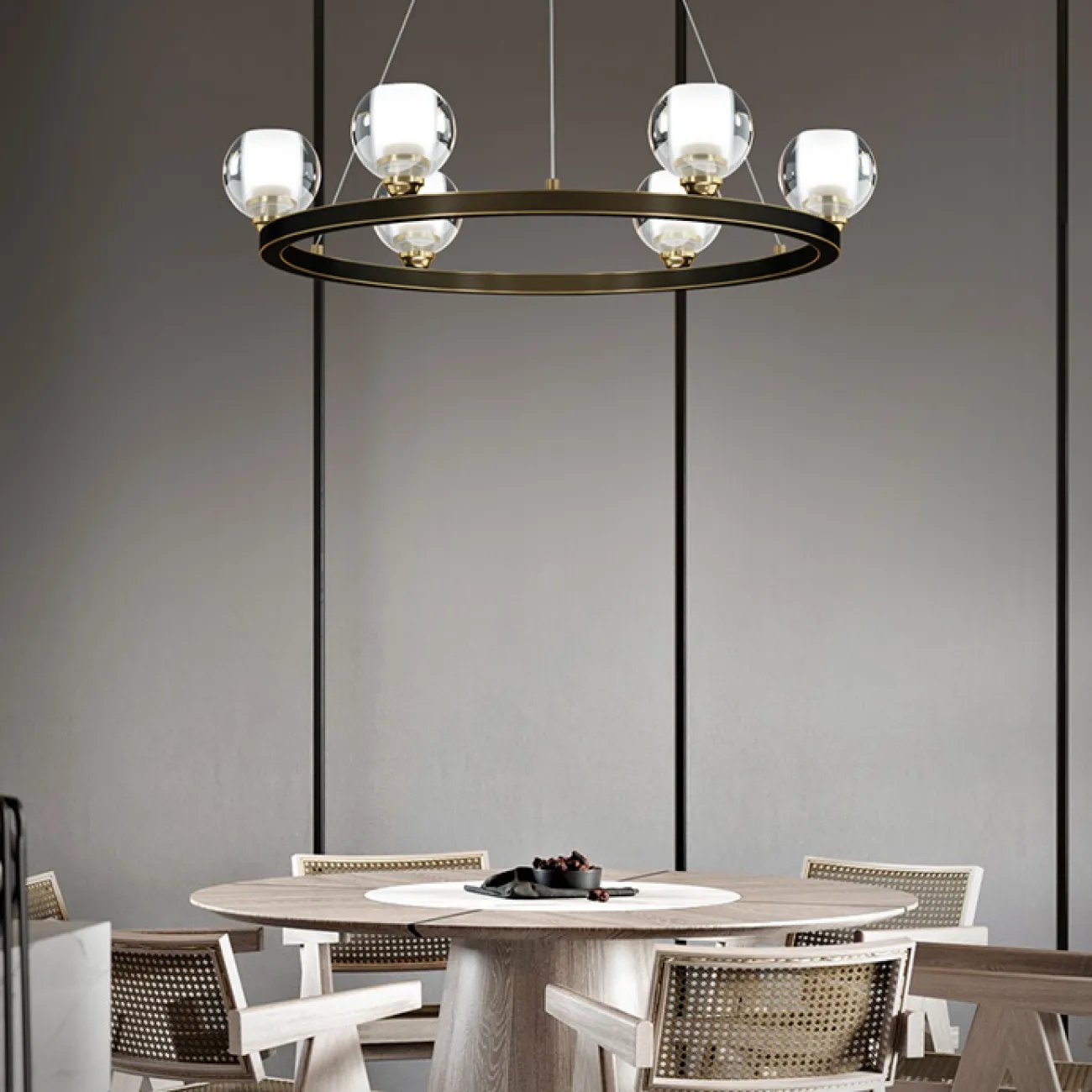 Подвесная люстра ILIANA CH D70 Brass от ImperiumLoft Подвесная люстра ILIANA CH D70 Brass от ImperiumLoft