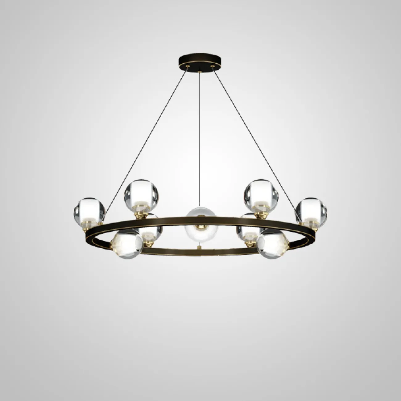 Подвесная люстра ILIANA CH D70 Brass от ImperiumLoft Подвесная люстра ILIANA CH D70 Brass от ImperiumLoft