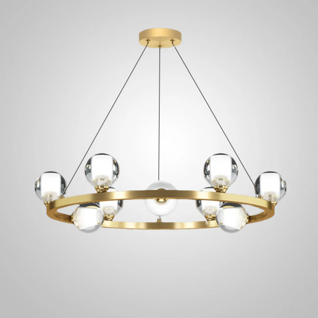 Подвесная люстра ILIANA CH D70 Brass Black от ImperiumLoft
