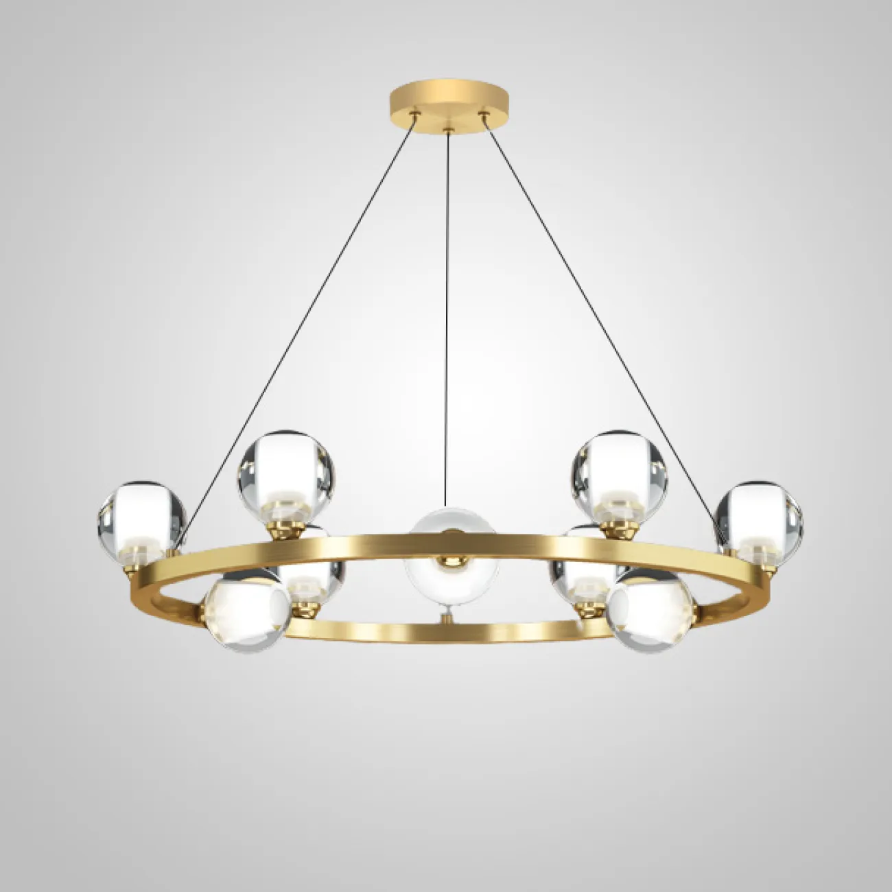 Подвесная люстра ILIANA CH D60 Brass от ImperiumLoft Подвесная люстра ILIANA CH D60 Brass от ImperiumLoft