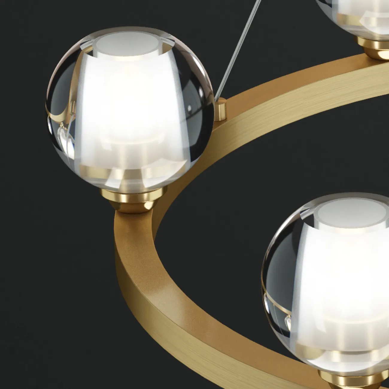 Подвесная люстра ILIANA CH D70 Brass Black от ImperiumLoft