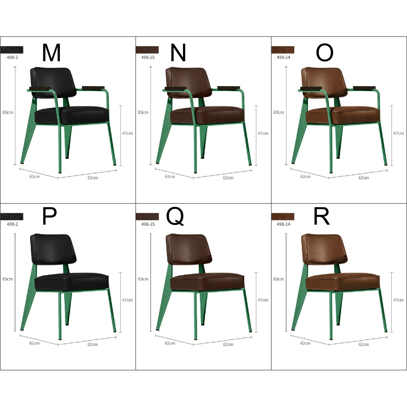 Скандинавский дизайнерский обеденный стул/кресло в стиле милитари LaLume-ST00166