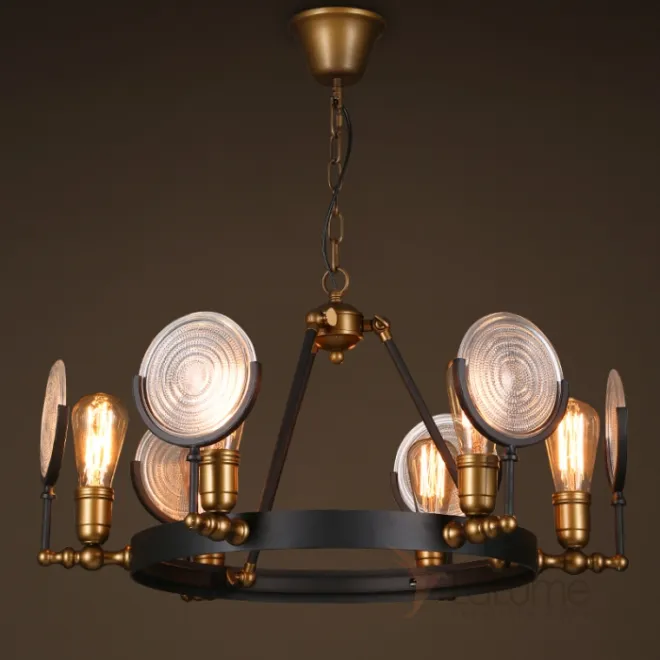 Люстра GASLIGHT LENS Chandelier 6 от LaLume