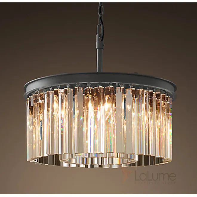 Люстра RH Rhys Clear Glass Prism Round Chandelier 40 от LaLume