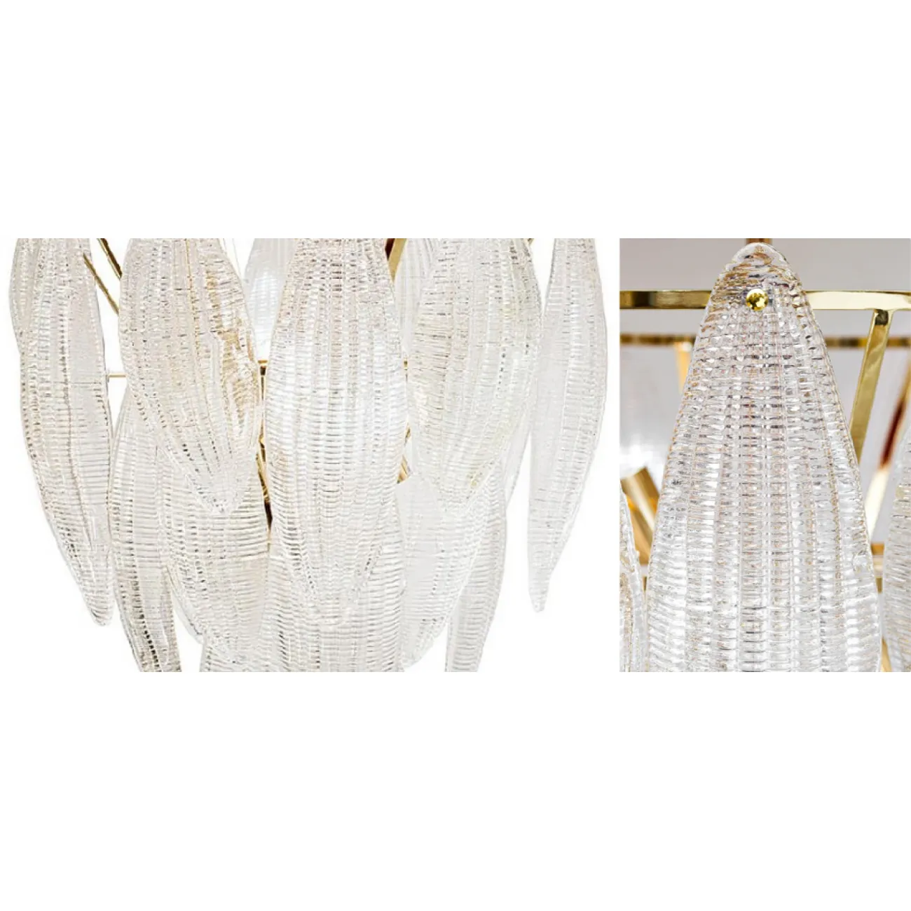 Textured glass Chandelier от LaLume