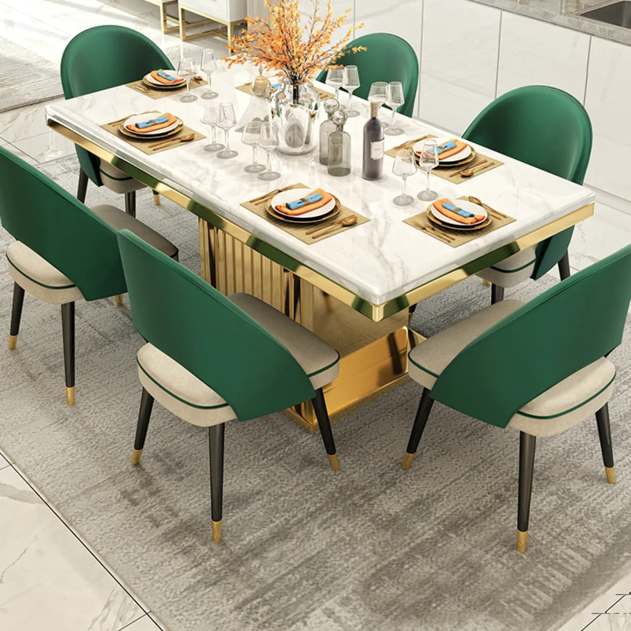 Дизайнерский обеденный стол LaLume-AZ00321