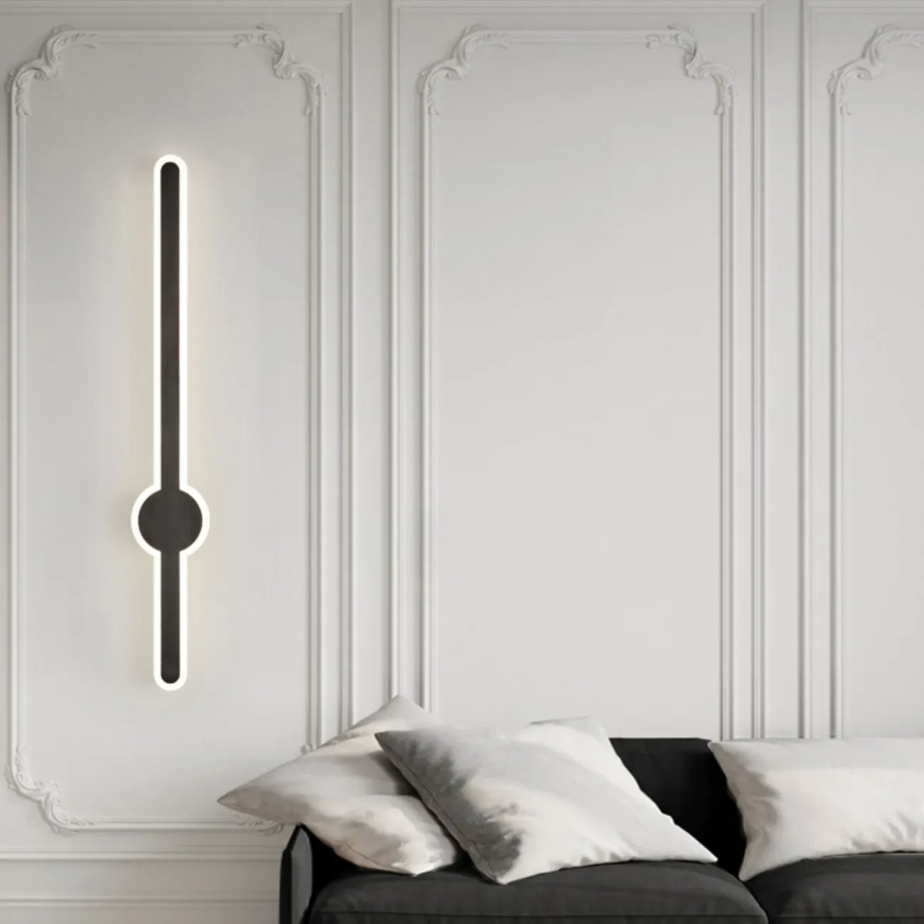 Серия настенных светодиодных светильников с вытянутым прямоугольным корпусом ACHIM H102 Brass