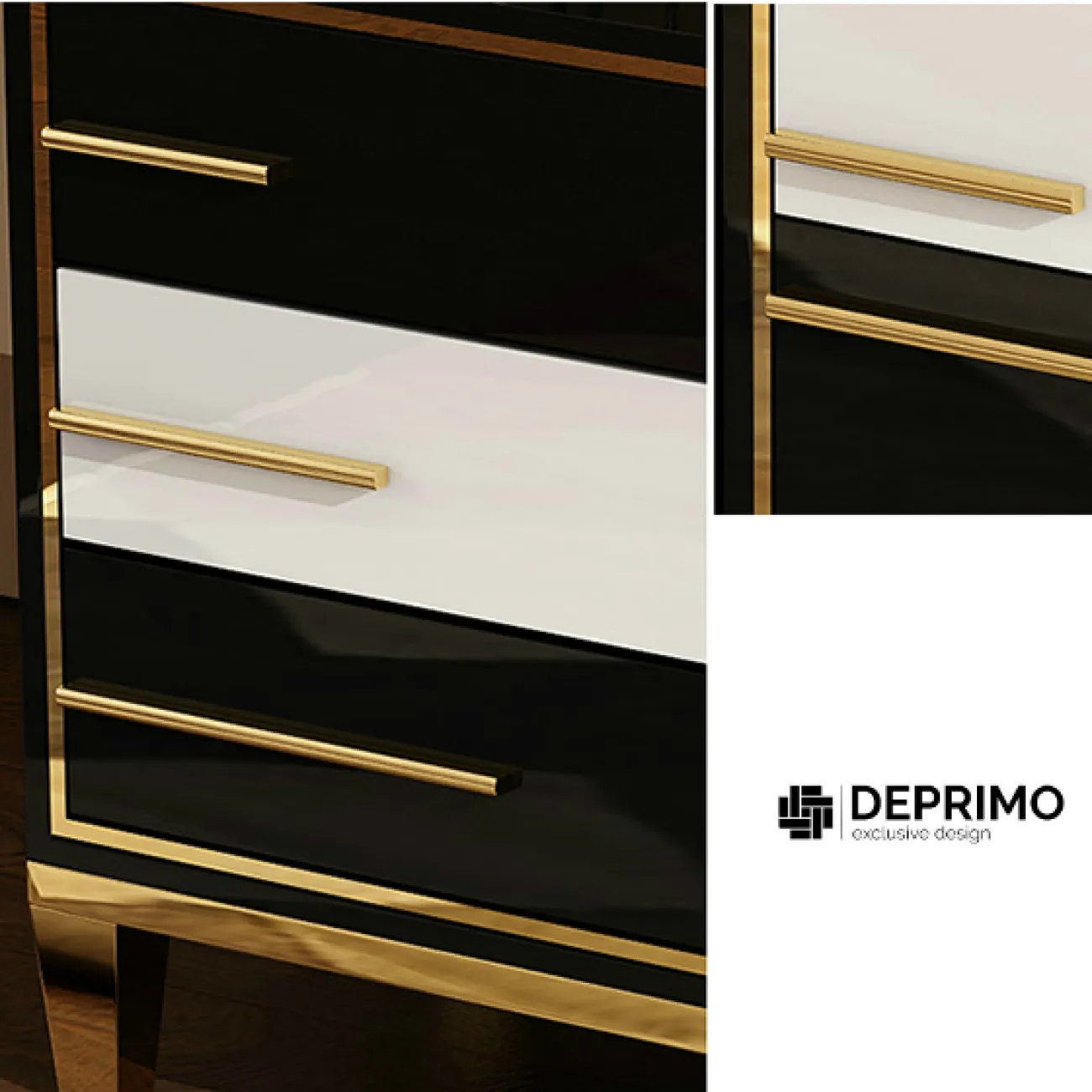 Дизайнерская прикроватная тумба LaLume-TT00103