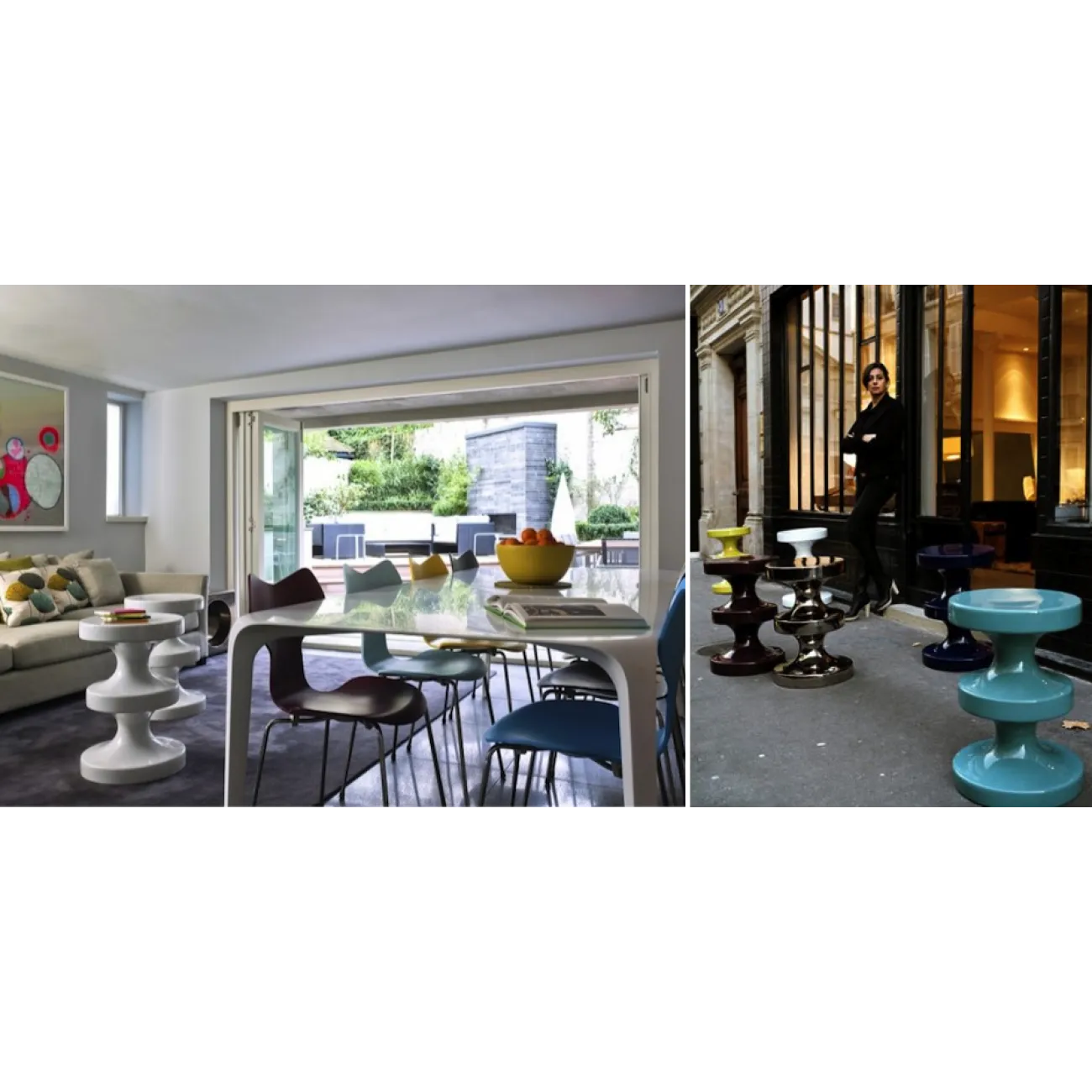 Керамический табурет INDIA MAHDAVI Bishop Stool designed by India Mahdavi in 2004 от LaLume