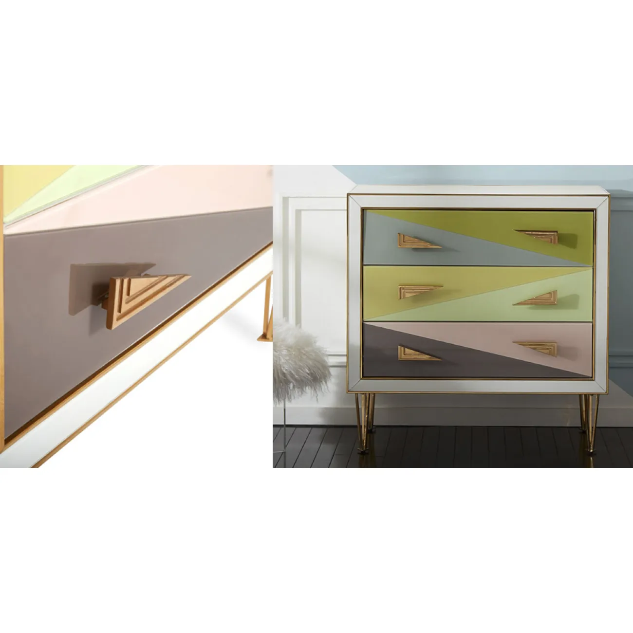 Комод Harlequin Three-Drawer Chest designed by Jonathan Adler от LaLume