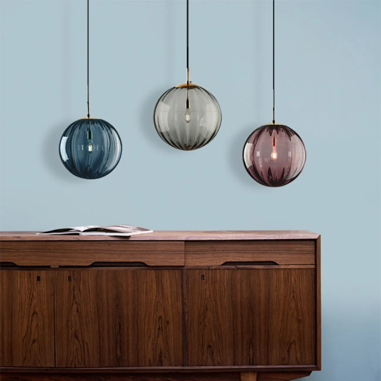 Подвесной светильник ASKA Blue от ImperiumLoft