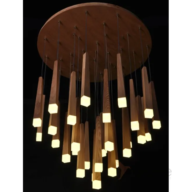 Люстра Wooden Glowworm Round от LaLume