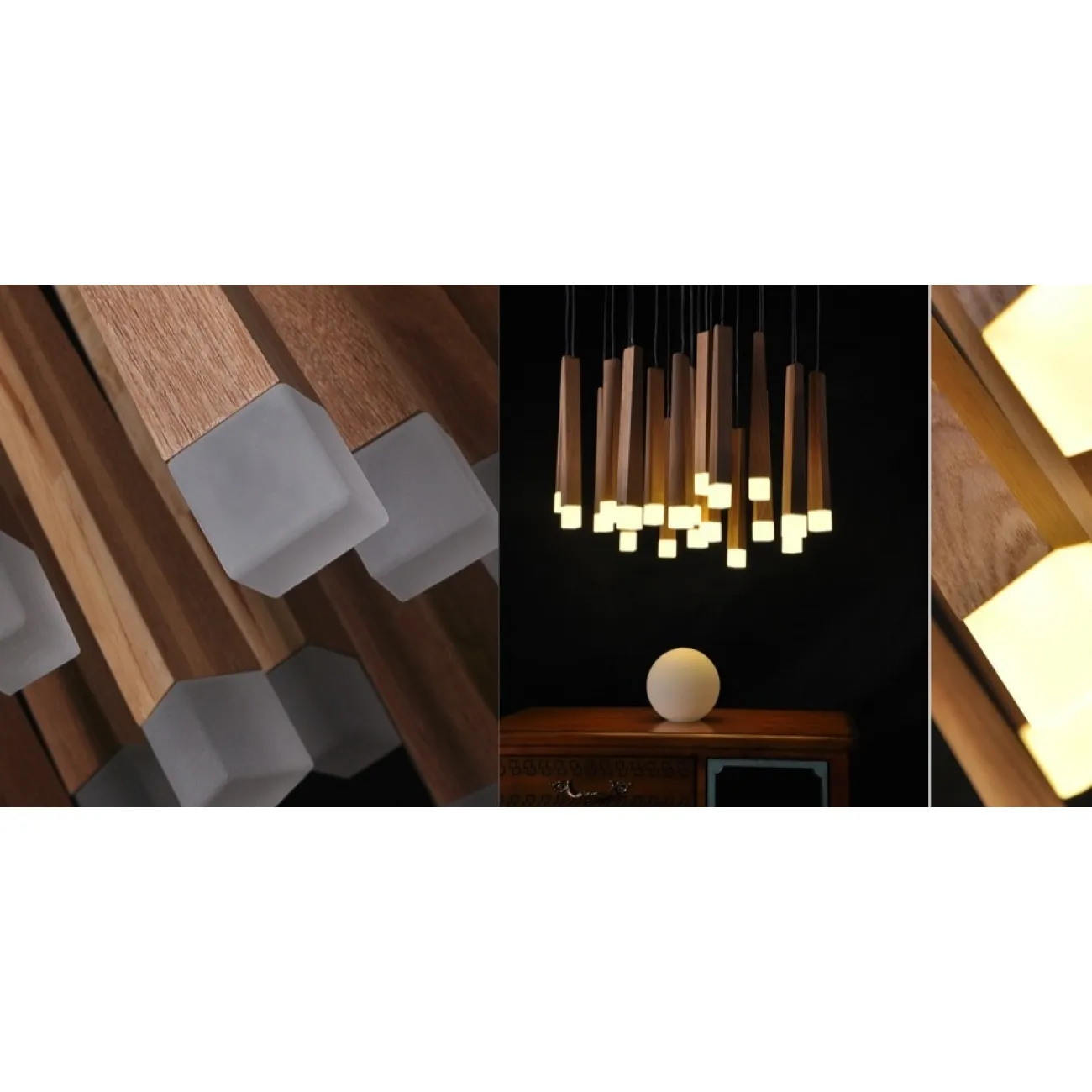 Люстра Wooden Glowworm Round от LaLume