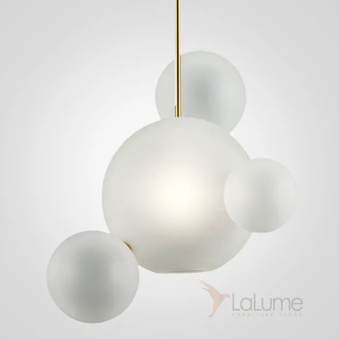 Подвесной светильник GIOPATO & COOMBES BOLLE BLS LAMP white glass 4 от ImperiumLoft