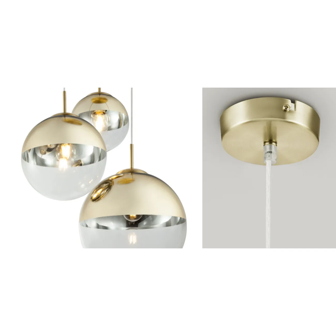 Светильник подвесной Mirror Ball Gold 1 плафонdesigned by Tom Dixon in 2003