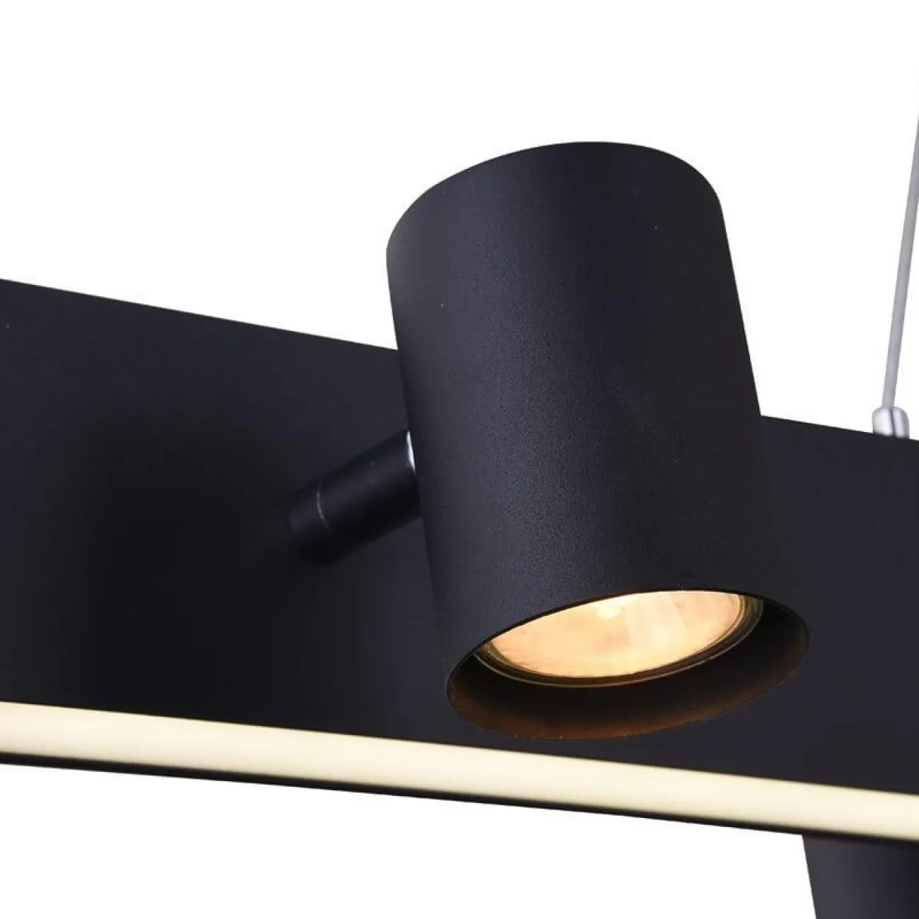 Реечный светильник с поворотными плафонами на широкой планке ATLEY от ImperiumLoft