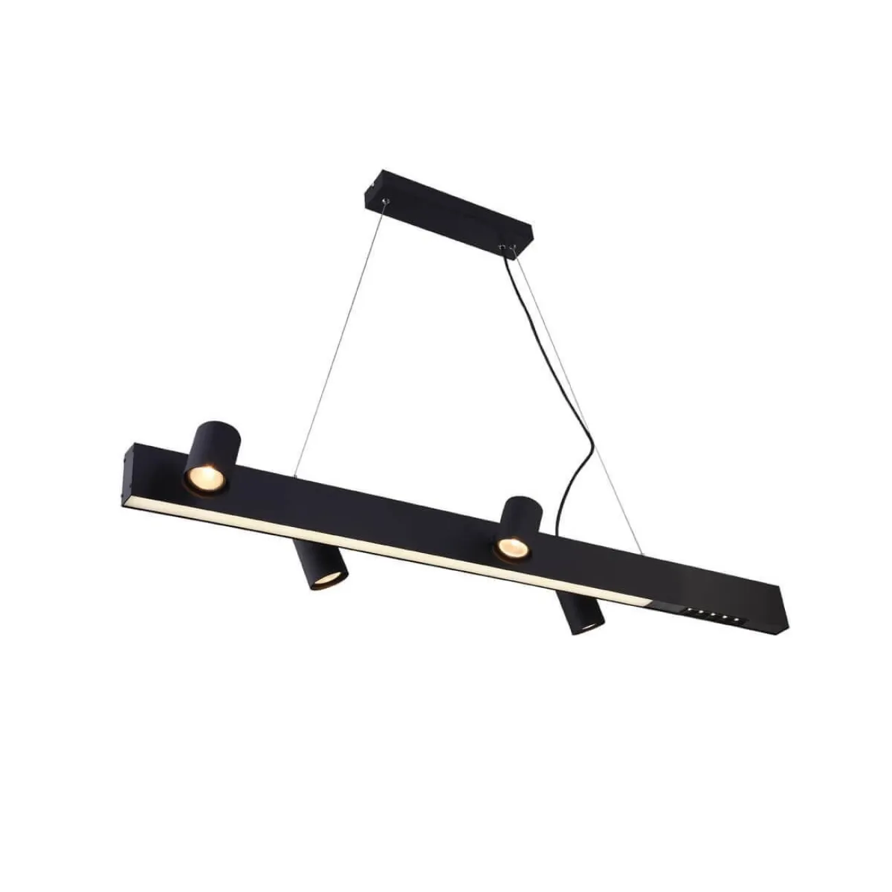 Реечный светильник с поворотными плафонами на широкой планке ATLEY от ImperiumLoft