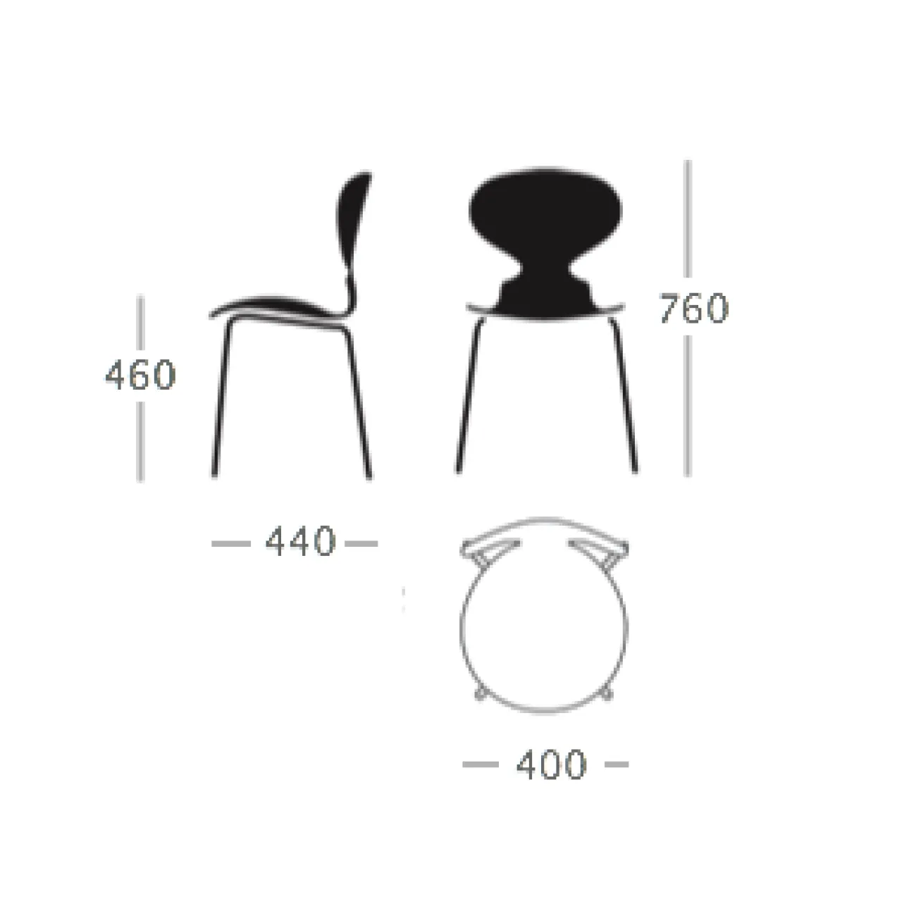 Стул Ant 3101 designed by Arne Jacobsen		 in 1952 от LaLume