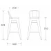 Барный стул Tolix Bar Stool 75 Backed