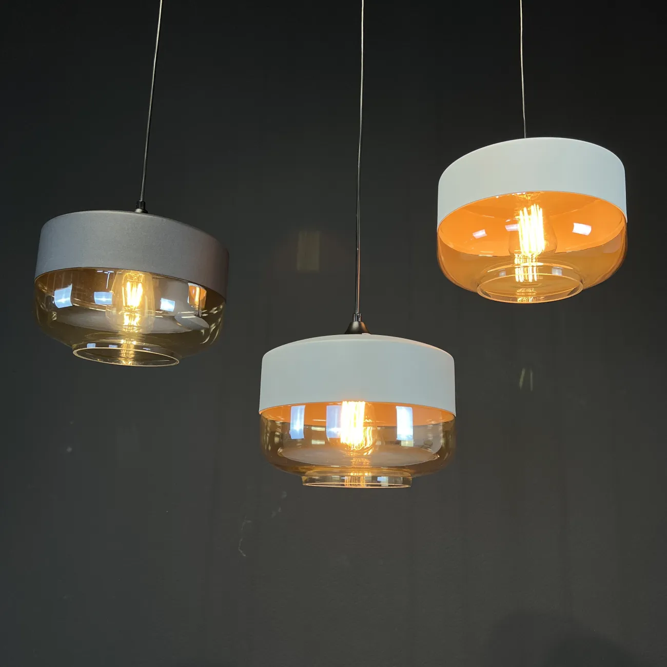 Подвесной светильник NORD D D25 Black/Amber от ImperiumLoft