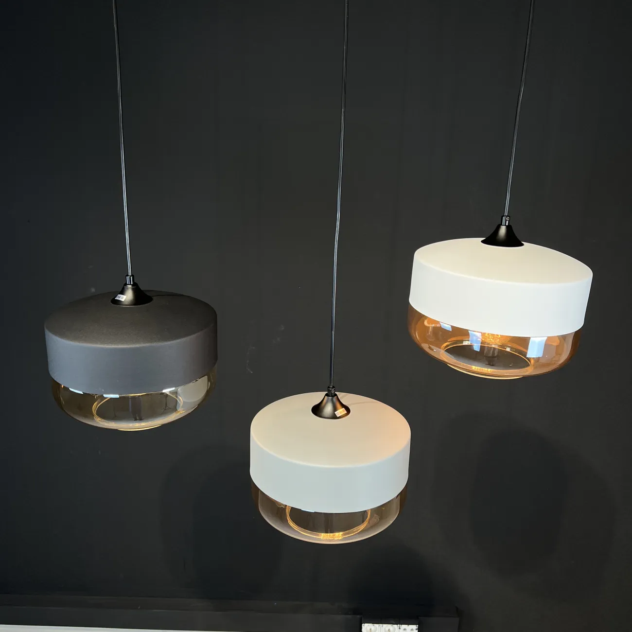 Подвесной светильник NORD D D25 Black/Amber от ImperiumLoft