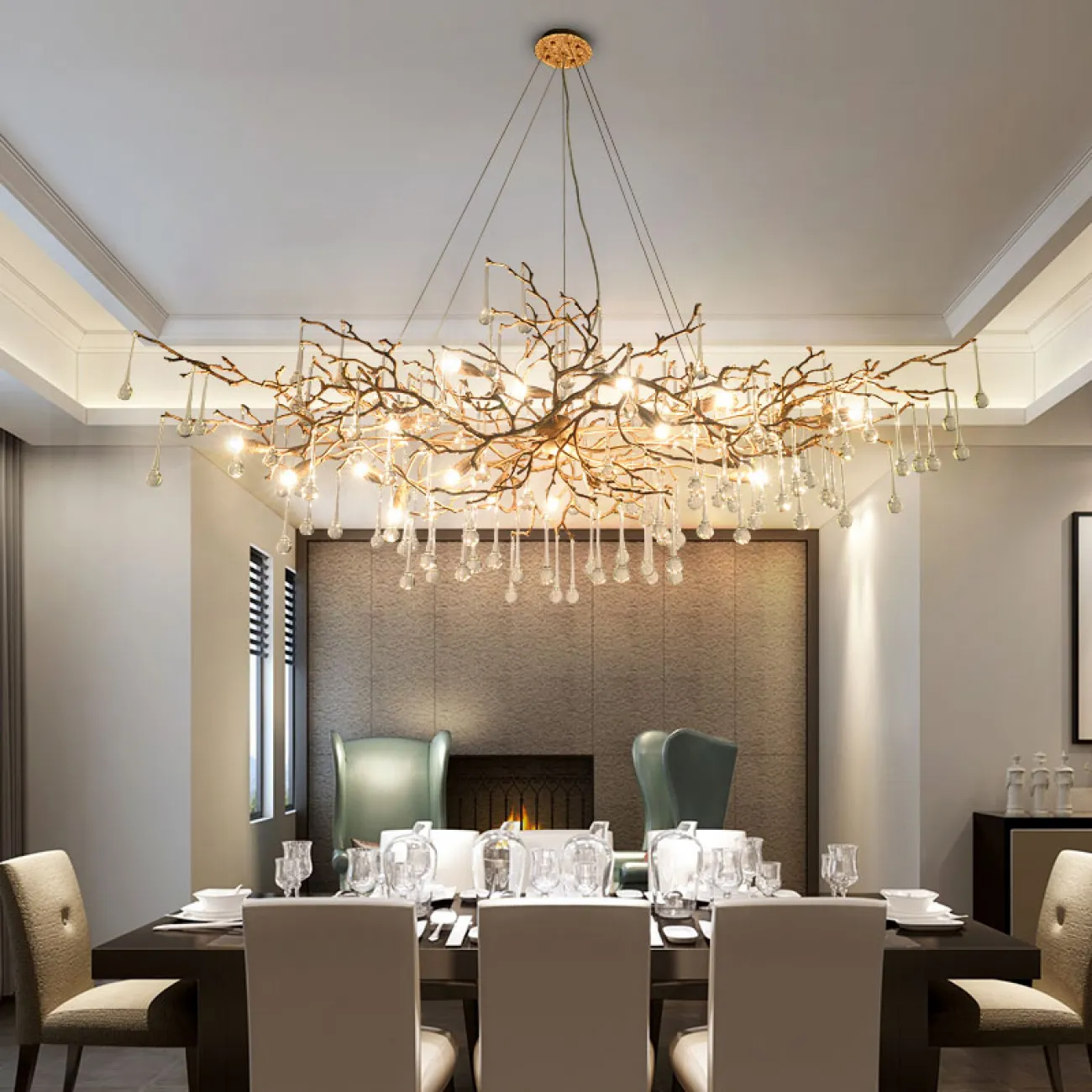 Люстра Bijout L150 Transparent от ImperiumLoft