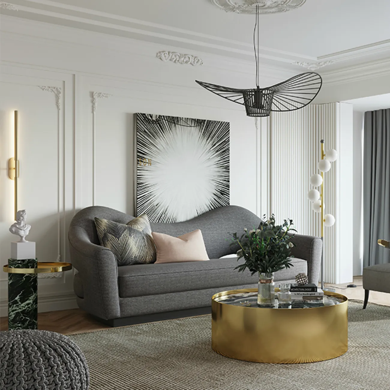 Дизайнерский диван LaLume-DV00137