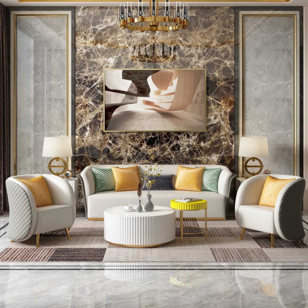 Дизайнерский журнальный столик LaLume-AP00219