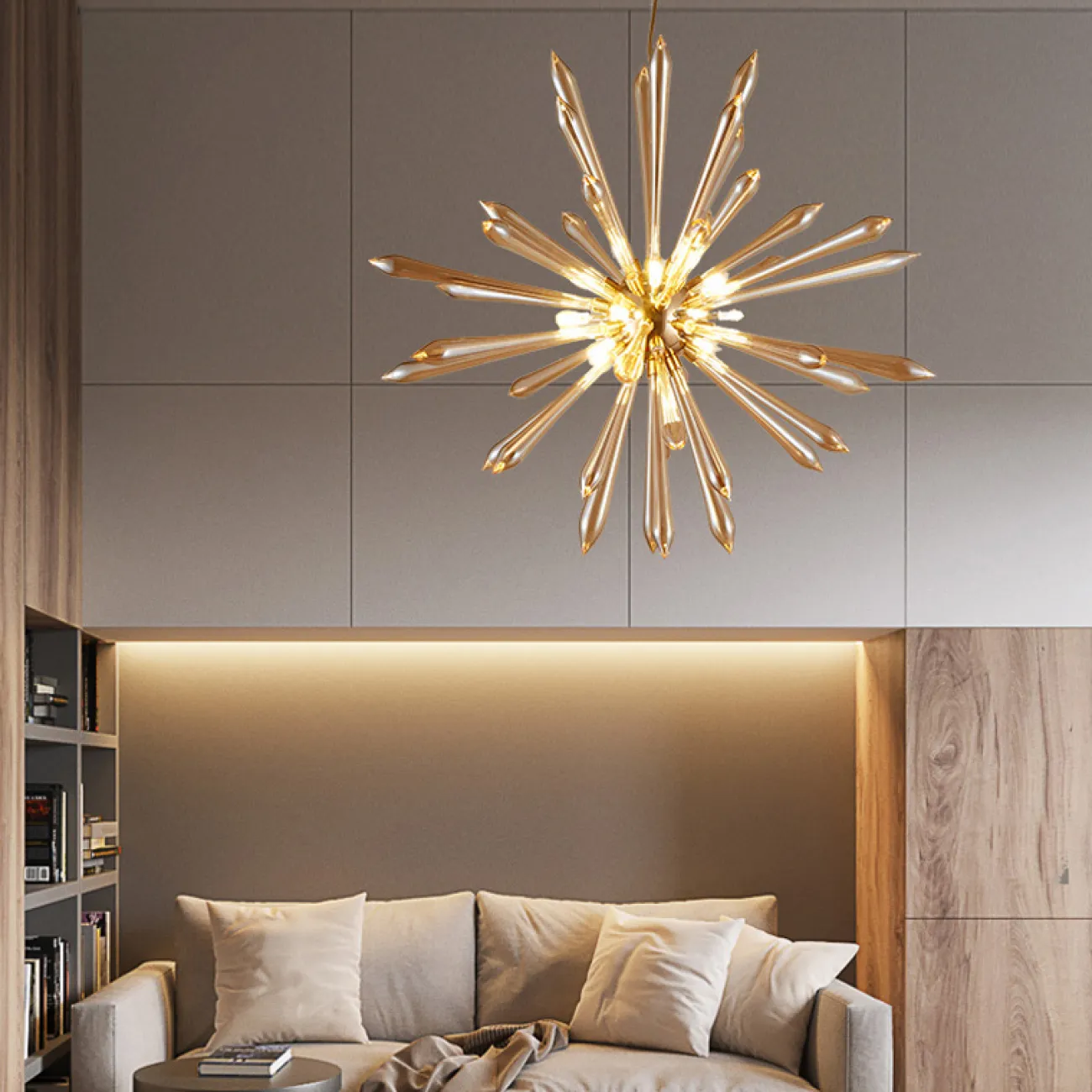 Подвесная люстра LUCHE D65 Amber от ImperiumLoft
