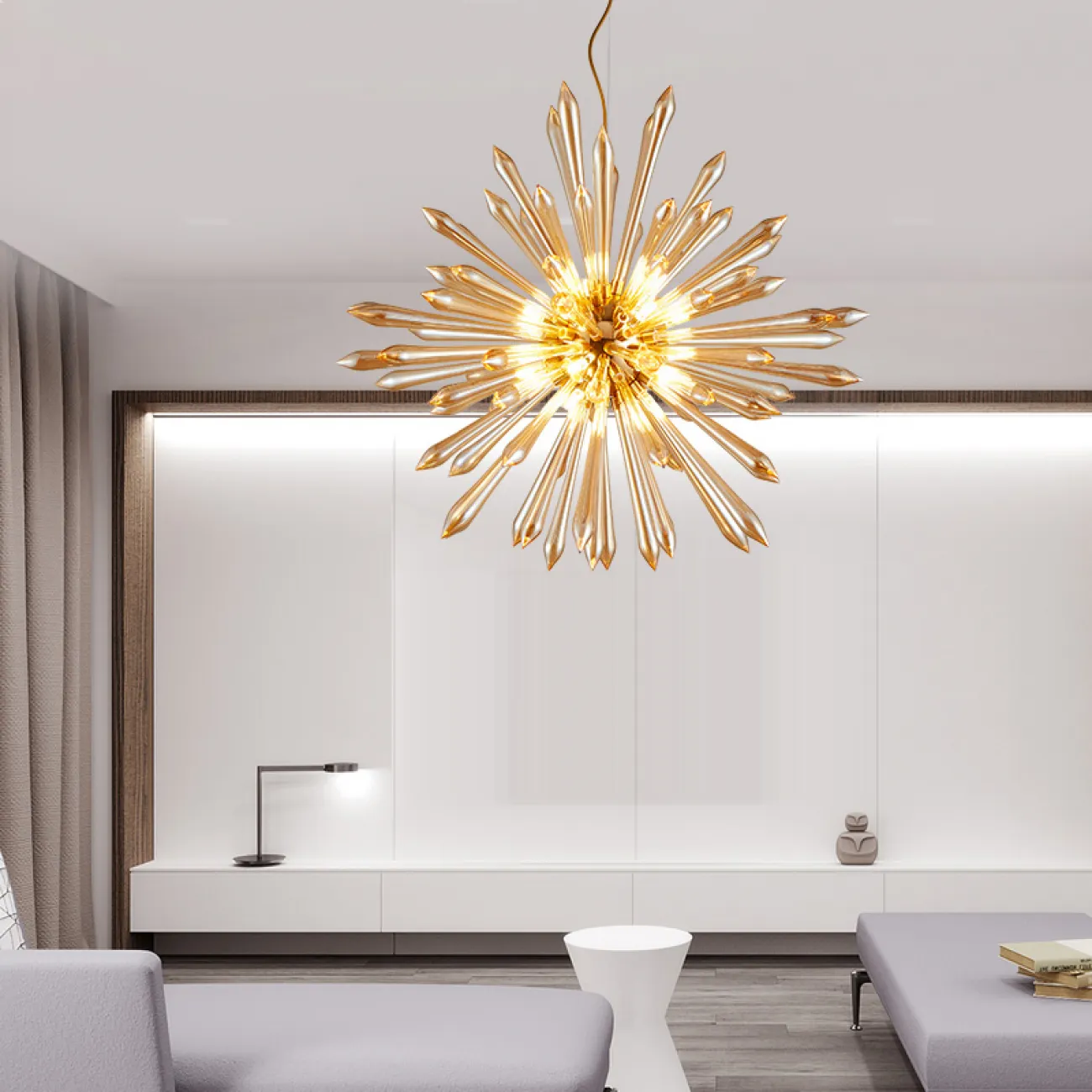 Подвесная люстра LUCHE D65 Amber от ImperiumLoft