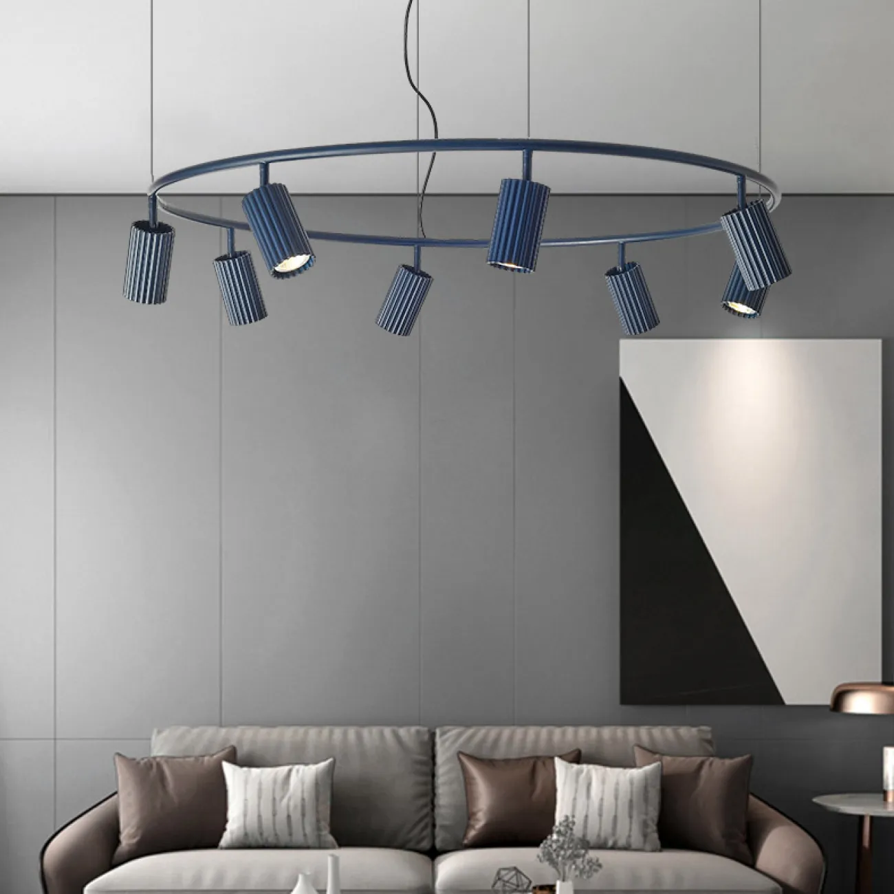 Подвесная люстра MAISY D100 Blue от ImperiumLoft